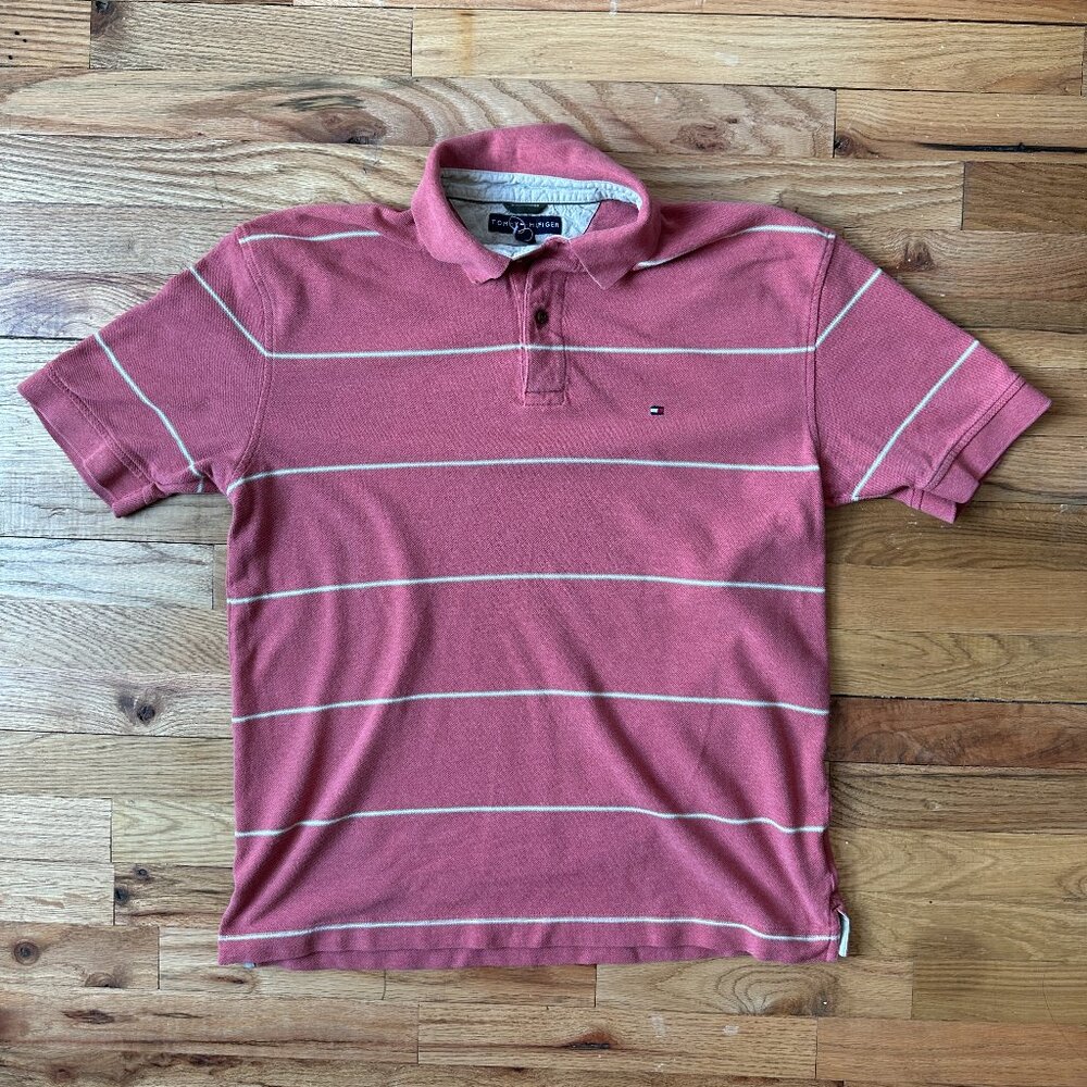 Striped Tommy Hilfiger Polo Shirt [L]